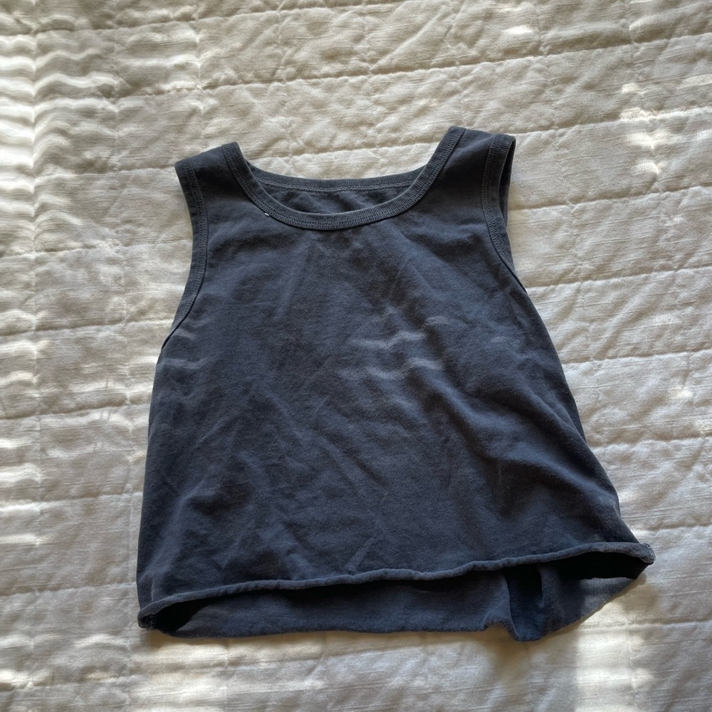 Brandy Melville Tank Top Crop Blue